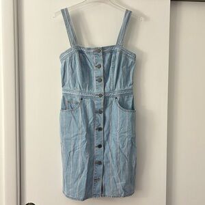Juicy Couture Denim Sundress Sleeveless Square Neck Mini
